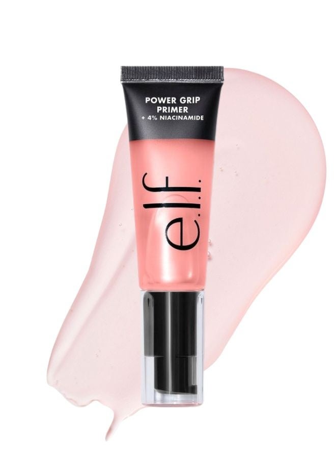 إلف برايمر إي.إل.إف. باور جريب + نياسيناميد - وردي، برايمر مُضيء لتثبيت المكياج، 24 مل - Image 1